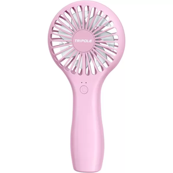 TriPole Handheld Fan Mini Fan Portable 5000 mAh Battery Operated Small Personal Fan with Powerful Wind USB Rechargeable Eyelash Fan for Makeup Girls Kids Women Summer Wedding Outdoor Travel BluePink