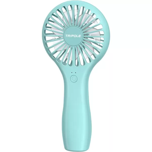 TriPole Handheld Fan Mini Fan Portable 5000 mAh Battery Operated Small Personal Fan with Powerful Wind USB Rechargeable Eyelash Fan for Makeup Girls Kids Women Summer Wedding Outdoor Travel BlueBlue