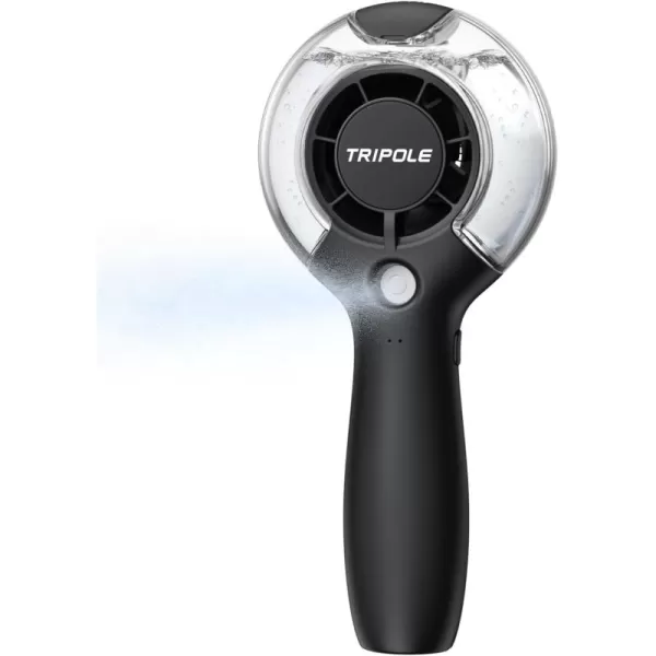 TriPole Misting Fan Portable Handheld Fan with Mist 4000mAh Rechargeable Personal Mister Fan with 40ml Water Tank HighSpeed Airflow Mini Water Spray Fan for Outdoor Trip Travel Park Beach Camping