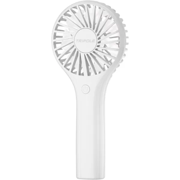 TriPole Portable Handheld Fan Mini Personal Fan with 3 Speeds Powerful Little Battery Hand Held Fan for Travel Trip Outdoor Concerts Cute Small Rechargeable Lash Fan for Makeup Skincare Drying PinkWhite