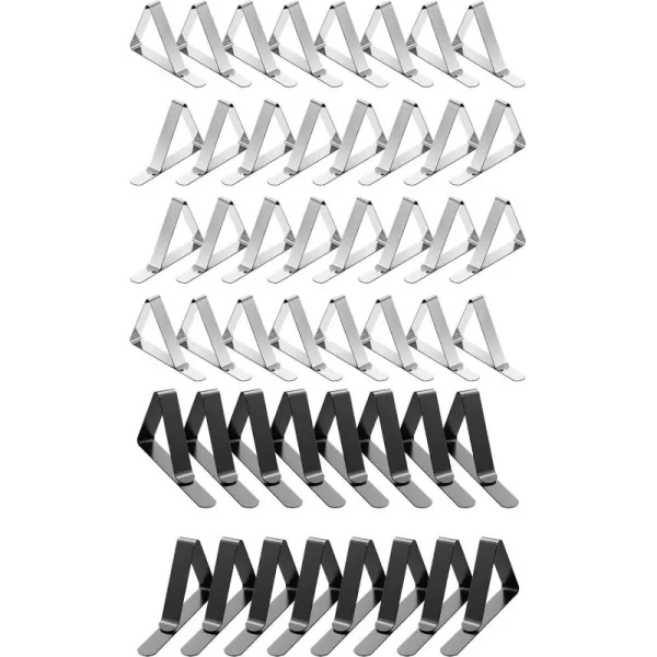 TriPole Tablecloth Clips 32 Pack ampamp 16 Pack Bundle for Outdoor Tables Stainless Steel Table Cover Clips Metal Picnic Table Clips for Tablelcoth for Party Picnic Patio Camping Restaruant