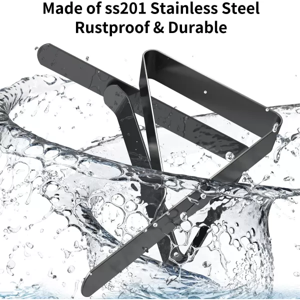 TriPole 16 Pack Tablecloth Clips for Outdoor Tables Stainless Steel Picnic Table Clips for Tablecloth Metal Table Cover Clips Table Skirt Clips Clamps for Picnic Camping Patio Wedding Party Dark Grey