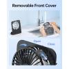 imageTriPole Desk Fan Small Portable Fan 2000 mAh Rechargeable Battery Fan Ultra Quiet 45 Inch Mini Travel Fan with 180 Tilt Folding and 3 Speeds Adjustable for Home Office Desktop WhiteBlack