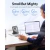 imageTriPole Desk Fan Small Portable Fan 2000 mAh Rechargeable Battery Fan Ultra Quiet 45 Inch Mini Travel Fan with 180 Tilt Folding and 3 Speeds Adjustable for Home Office Desktop WhiteBlack