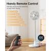 imageTriPole Oscillating Fan Portable Quiet Standing Fan with Remote 12quot Rechargeable Pedestal Fan for Bedroom Office Foldable Battery Powered Travel Fan Adjustable Height 8H Timer 6 Speeds 444Wh