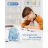 imageTriPole USB Desk Fan 45 Inches Portable Mini Fan Powerful 3 Speeds Wind Personal Desktop Fan with 360 Head Rotation for Home Office Car Indoor Outdoor BlackLight Blue