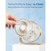 imageTriPole USB Desk Fan 45 Inches Portable Mini Fan Powerful 3 Speeds Wind Personal Desktop Fan with 360 Head Rotation for Home Office Car Indoor Outdoor BlackBeige