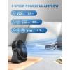 imageTriPole USB Desk Fan 45 Inches Portable Mini Fan Powerful 3 Speeds Wind Personal Desktop Fan with 360 Head Rotation for Home Office Car Indoor Outdoor BlackBlack  Black
