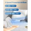 imageTriPole USB Desk Fan 45 Inches Portable Mini Fan Powerful 3 Speeds Wind Personal Desktop Fan with 360 Head Rotation for Home Office Car Indoor Outdoor BlackWhite