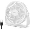 imageTriPole USB Desk Fan 45 Inches Portable Mini Fan Powerful 3 Speeds Wind Personal Desktop Fan with 360 Head Rotation for Home Office Car Indoor Outdoor BlackWhite