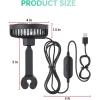 imageTriPole Car Cooling Fan  Powerful 3 Speed USB Air Circulation Fan with Adjustable Clip for Vehicles SUV RV