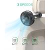 imageTriPole Car Cooling Fan  Powerful 3 Speed USB Air Circulation Fan with Adjustable Clip for Vehicles SUV RV