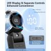 imageTriPole Misting Fan Portable Handheld Turbo Fan with Mist LED Display Neck ampamp Desk Foldable High Speed Airflow Mini Fans Rechargeable Personal Mister Fans with Water Spray Bottle for Outdoor TravelBlack