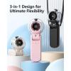 imageTriPole Misting Fan Portable Handheld Turbo Fan with Mist LED Display Neck ampamp Desk Foldable High Speed Airflow Mini Fans Rechargeable Personal Mister Fans with Water Spray Bottle for Outdoor TravelBeige