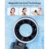 imageTriPole Portable Handheld Turbo Fan with Ice Cooling 5 Speed Battery Rechargeable Foldable 3 in 1 Mini Fan Neck ampamp Desk Fan Quiet Personal Fans for Outdoor Travel Camping Hiking WorkingBlack