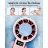 imageTriPole Portable Handheld Turbo Fan with Ice Cooling 5 Speed Battery Rechargeable Foldable 3 in 1 Mini Fan Neck ampamp Desk Fan Quiet Personal Fans for Outdoor Travel Camping Hiking WorkingPink