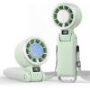 imageTriPole Portable Handheld Turbo Fan with Ice Cooling 5 Speed Battery Rechargeable Foldable 3 in 1 Mini Fan Neck ampamp Desk Fan Quiet Personal Fans for Outdoor Travel Camping Hiking WorkingGreen