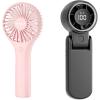 imageTriPole Mini Handheld Portable Fan Bundle Little Battery Operated Lash Fan Rechargeable Hand Held Turbo Fans Multifunction for Summer Travel Concerts