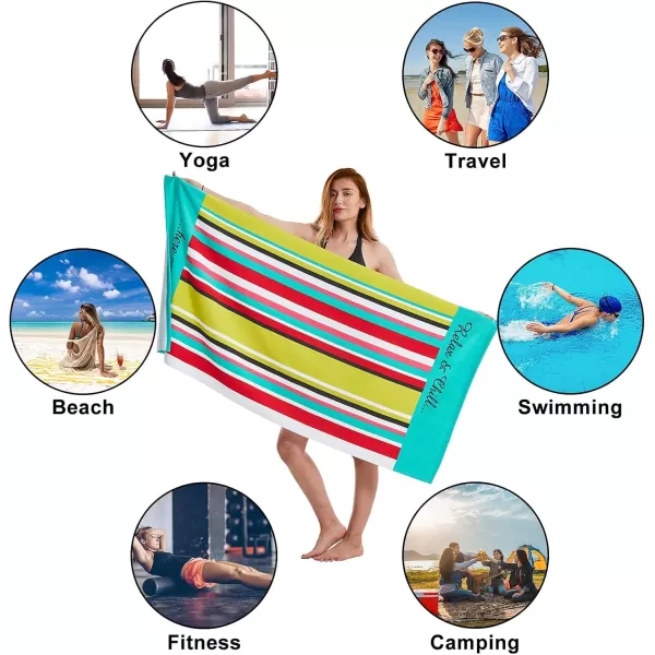 Touchat Beach Towel for Kids Super Absorbent Quick Dry Cotton Beach Towel 24x 48 300GSM Thick Soft Sand Free Cute Shark Beach Pool Swim Bath Travel Picnic Camping Towel for Boys GirlsLight Green