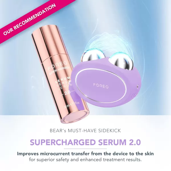 FOREO BEAR 2 Advanced Lifting ampamp Toning Microcurrent Facial Device  Anti Aging Face Sculpting Tool  Instant Face Lift  Firm ampamp Contour  NonInvasive Skin Care Tools  Increases Skin Care AbsorptionLavender