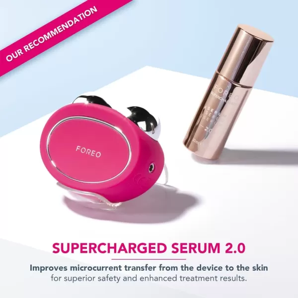 FOREO Bear Microcurrent Facial Device  Face Sculpting Tool  Instant Face Lift  Firm ampamp Contour  NonInvasive  Increases Absorption of Facial Skin Care ProductsFuchsia