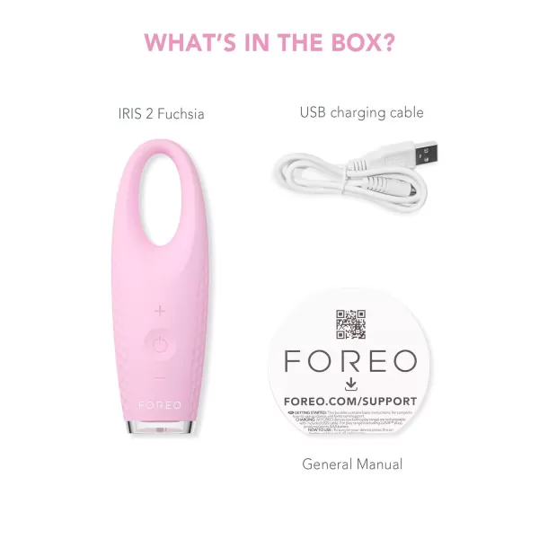 FOREO IRIS 2 Lymphatic Drainage Eye Massager  Dark Eye Circle Remover ampamp Eye Bags Remover  Enhanced Under Eye Cream Absorption  Anti Wrinkle Eye Puffiness Reducer  2year WarrantyPearl Pink