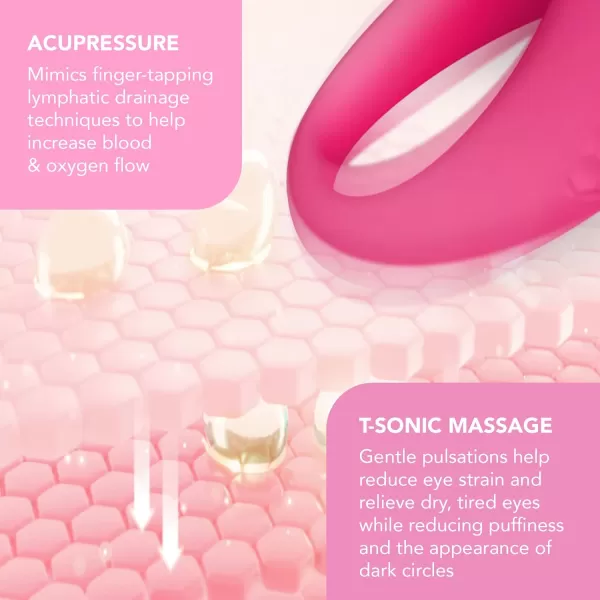 FOREO IRIS 2 Lymphatic Drainage Eye Massager  Dark Eye Circle Remover ampamp Eye Bags Remover  Enhanced Under Eye Cream Absorption  Anti Wrinkle Eye Puffiness Reducer  2year WarrantyPearl Pink