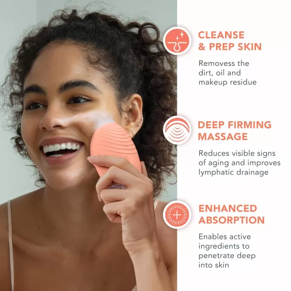 FOREO LUNA 4 Face Cleansing Brush  Firming Face Massager  Anti Aging Face Care  Enhances Absorption of Facial Skin Care Products  Simple Skin Care ToolsBalanced Skin Set