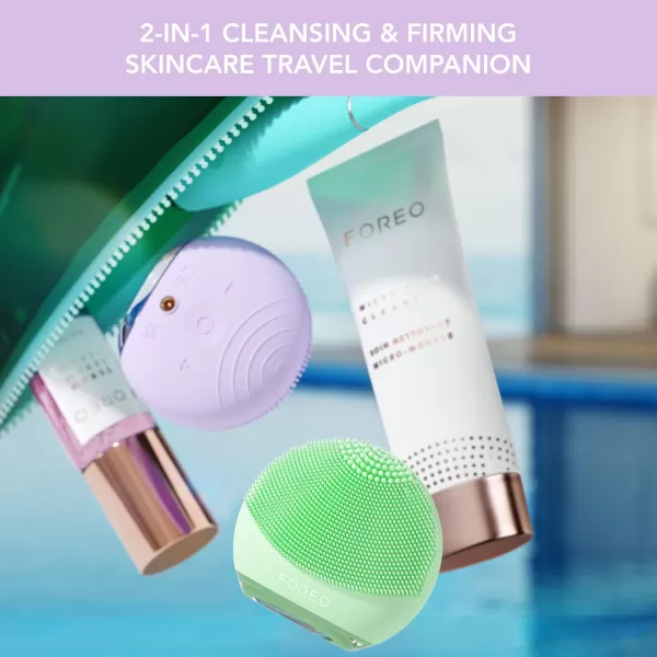 FOREO LUNA 4 go Face Cleansing Brush ampamp Firming Face Massager  Premium Face Care  Enhances Absorption of Facial Skin Care Products  Simple Skin Care Tools  For All Skin TypesLavander