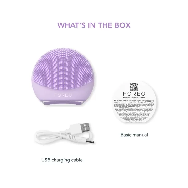 FOREO LUNA 4 go Face Cleansing Brush ampamp Firming Face Massager  Premium Face Care  Enhances Absorption of Facial Skin Care Products  Simple Skin Care Tools  For All Skin TypesLavander