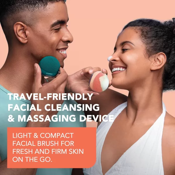 FOREO LUNA 4 go Face Cleansing Brush ampamp Firming Face Massager  Premium Face Care  Enhances Absorption of Facial Skin Care Products  Simple Skin Care Tools  For All Skin TypesPeach Perfect