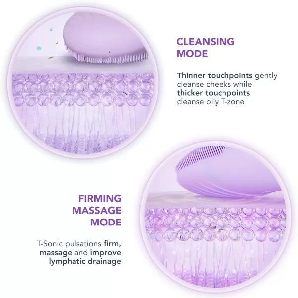 FOREO LUNA 4 go Face Cleansing Brush ampamp Firming Face Massager  Premium Face Care  Enhances Absorption of Facial Skin Care Products  Simple Skin Care Tools  For All Skin TypesLavander