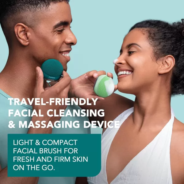 FOREO LUNA 4 go Face Cleansing Brush ampamp Firming Face Massager  Premium Face Care  Enhances Absorption of Facial Skin Care Products  Simple Skin Care Tools  For All Skin TypesEvergreen