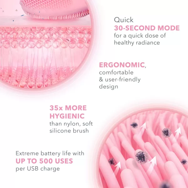 FOREO LUNA 4 mini Face Cleansing Brush ampamp Face Massager  Premium Face Care  Enhances Absorption of Facial Skin Care Products  Simple Skin Care Tools  for All Skin TypesPearl Pink