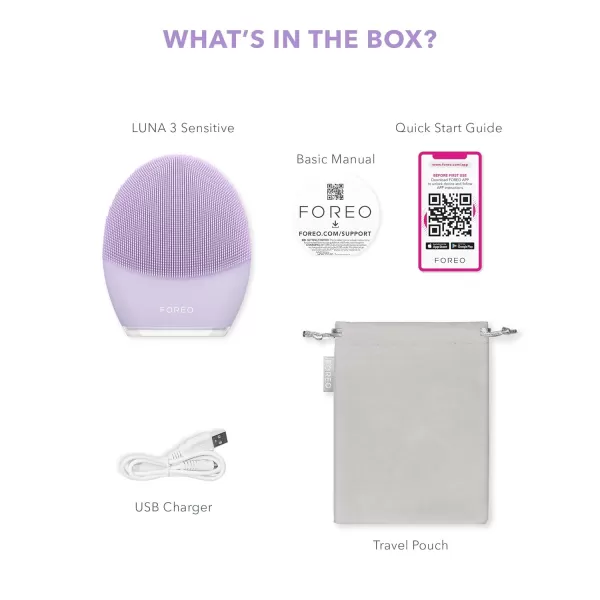 FOREO Luna 3 Facial Cleansing Brush  Anti Aging Face Massager  Enhances Absorption of Facial Skin Care Products  for Clean ampamp Healthy Face Care  Simple ampamp Easy  WaterproofSensitive Skin