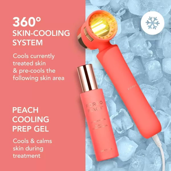 FOREO PEACH 2 IPL Hair Removal Device  Fast ampamp Pain free Permanent Hair Removal  For Full Body ampamp Face  Skin Cooling System  Silicone Shield  Alternative to Laser Hair Removal Customizable Peach