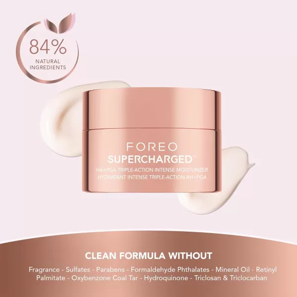 FOREO SUPERCHARGED HAPGA Face Moisturizer  Wrinkle Cream for Face  Hyaluronic Acid ampamp Squalane  Vegan  Cruelty ampamp Gluten Free  Clean Skincare  16 floz16 Fl Oz