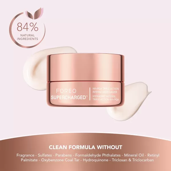 FOREO SUPERCHARGED HAPGA Face Moisturizer  Wrinkle Cream for Face  Hyaluronic Acid ampamp Squalane  Vegan  Cruelty ampamp Gluten Free  Clean Skincare  16 floz05 Fl Oz