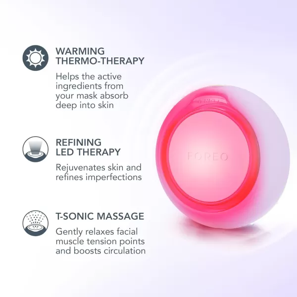 FOREO UFO 3 go  Compact 4in1 Full Facial LED Mask Treatment  Deep Moisturiser  Anti Aging Face Mask Beauty  Face MassagerLavender