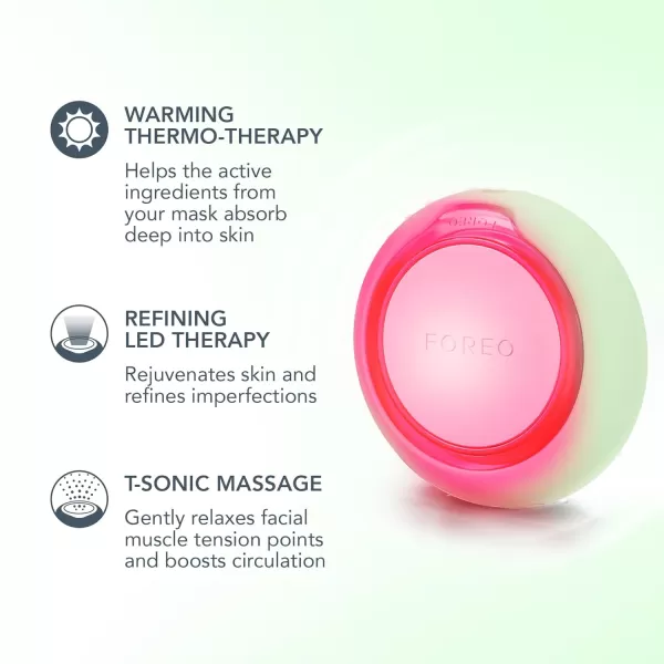 FOREO UFO 3 go  Compact 4in1 Full Facial LED Mask Treatment  Deep Moisturiser  Anti Aging Face Mask Beauty  Face MassagerPistchaio