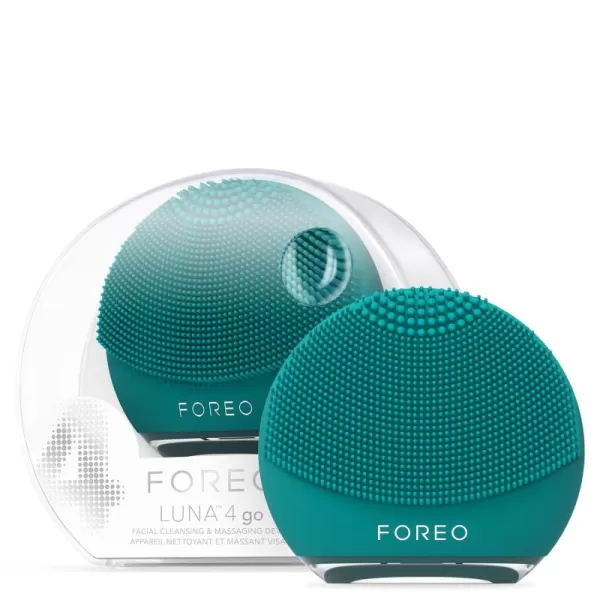 FOREO LUNA 4 go Face Cleansing Brush ampamp Firming Face Massager  Premium Face Care  Enhances Absorption of Facial Skin Care Products  Simple Skin Care Tools  For All Skin TypesEvergreen