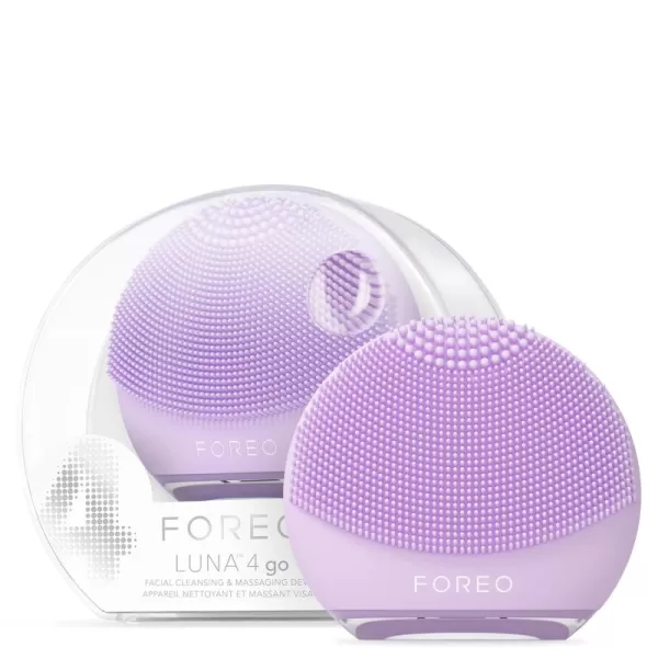 FOREO LUNA 4 go Face Cleansing Brush ampamp Firming Face Massager  Premium Face Care  Enhances Absorption of Facial Skin Care Products  Simple Skin Care Tools  For All Skin TypesLavander