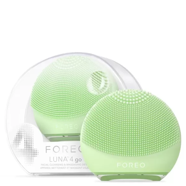 FOREO LUNA 4 go Face Cleansing Brush ampamp Firming Face Massager  Premium Face Care  Enhances Absorption of Facial Skin Care Products  Simple Skin Care Tools  For All Skin TypesPistachio