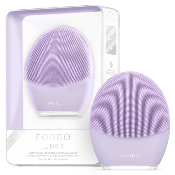 FOREO Luna 3 Facial Cleansing Brush  Anti Aging Face Massager  Enhances Absorption of Facial Skin Care Products  for Clean ampamp Healthy Face Care  Simple ampamp Easy  WaterproofSensitive Skin