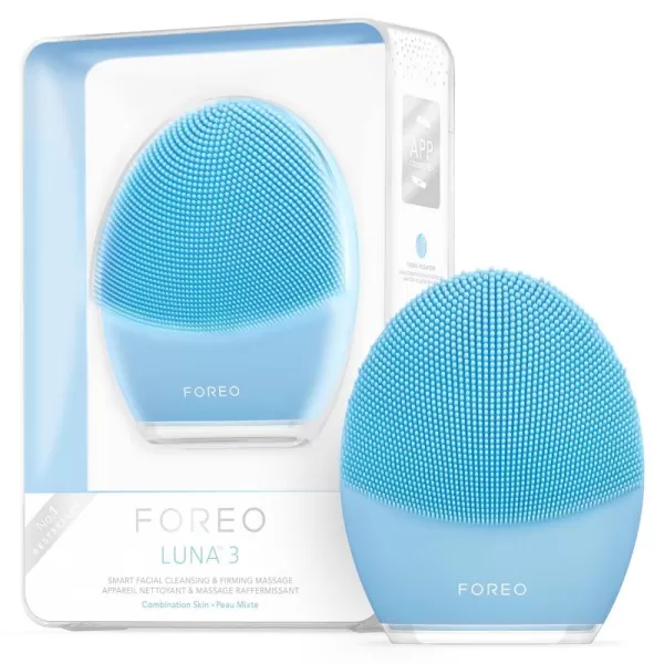 FOREO Luna 3 Facial Cleansing Brush  Anti Aging Face Massager  Enhances Absorption of Facial Skin Care Products  for Clean ampamp Healthy Face Care  Simple ampamp Easy  WaterproofCombination Skin