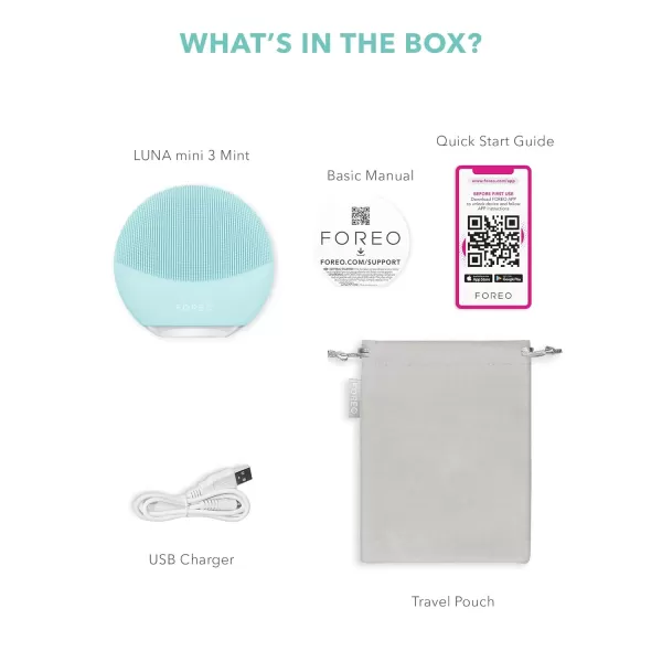 FOREO Luna Mini 3  Premium Facial Cleansing BrushMint