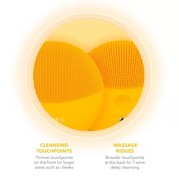 FOREO Luna Mini 3  Premium Facial Cleansing BrushSunflower Yellow