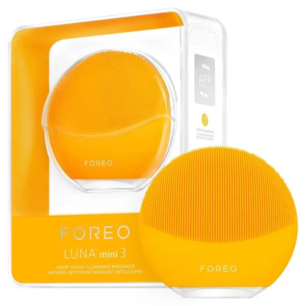 FOREO Luna Mini 3  Premium Facial Cleansing BrushSunflower Yellow