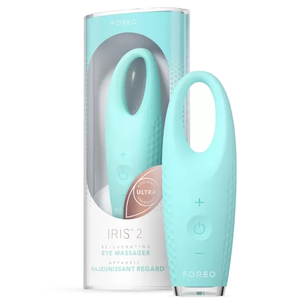 imageFOREO IRIS 2 Lymphatic Drainage Eye Massager  Dark Eye Circle Remover ampamp Eye Bags Remover  Enhanced Under Eye Cream Absorption  Anti Wrinkle Eye Puffiness Reducer  2year WarrantyMint