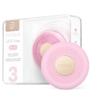imageFOREO UFO 3 mini 4in1 Face Mask Skincare Device  Face Moisturiser  AntiAging  Red Light  Warming  Facial Massage  Appconnected  Arctic BluePearl Pink